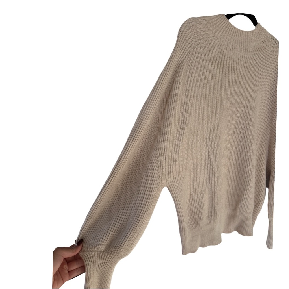 Oat Tone Cyrus Ribbed Knit Sweater - Picture 3 of 4